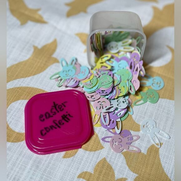 10+ NEW Easter Bunny Blank Notecard Set BONUS Pastel Easter Bunny Confetti - Picture 10 of 10